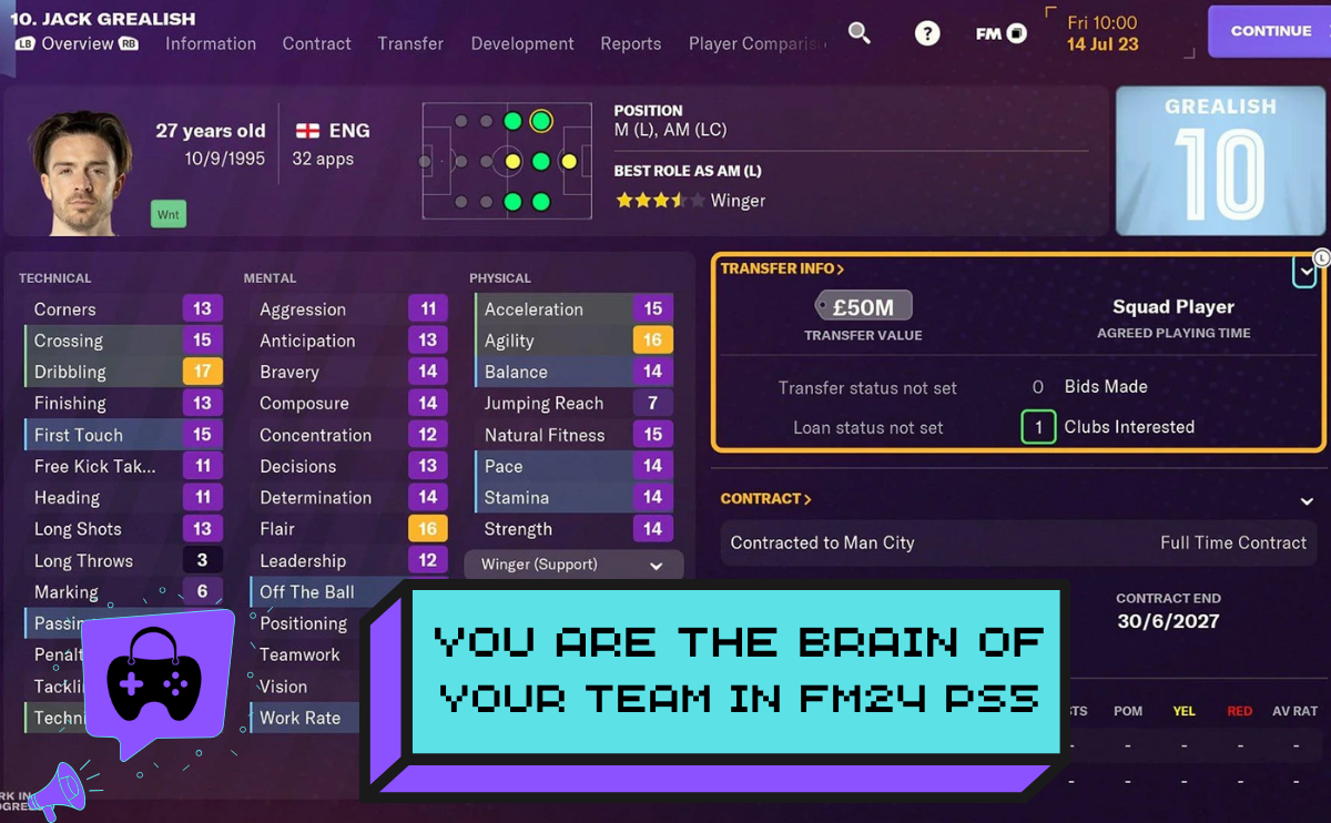 Football Manager 2024 Console Ps5