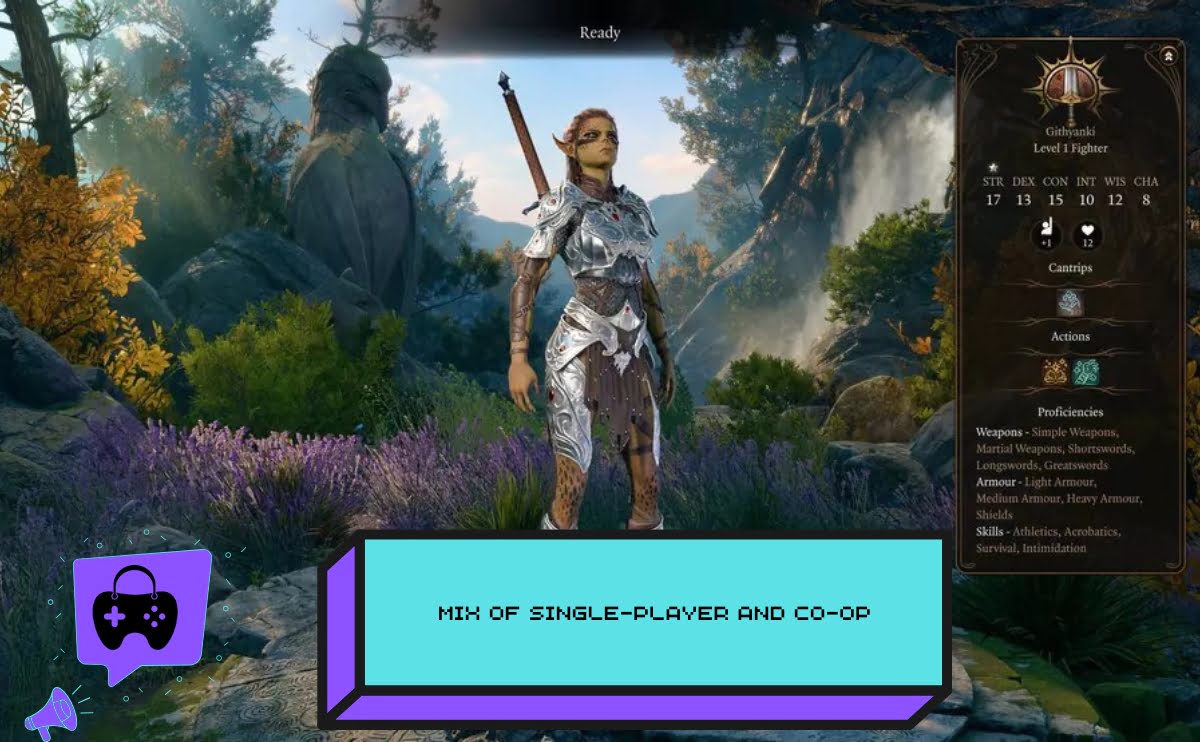 Mix of Single-Player and Co-Op in Baldur’s Gate 3