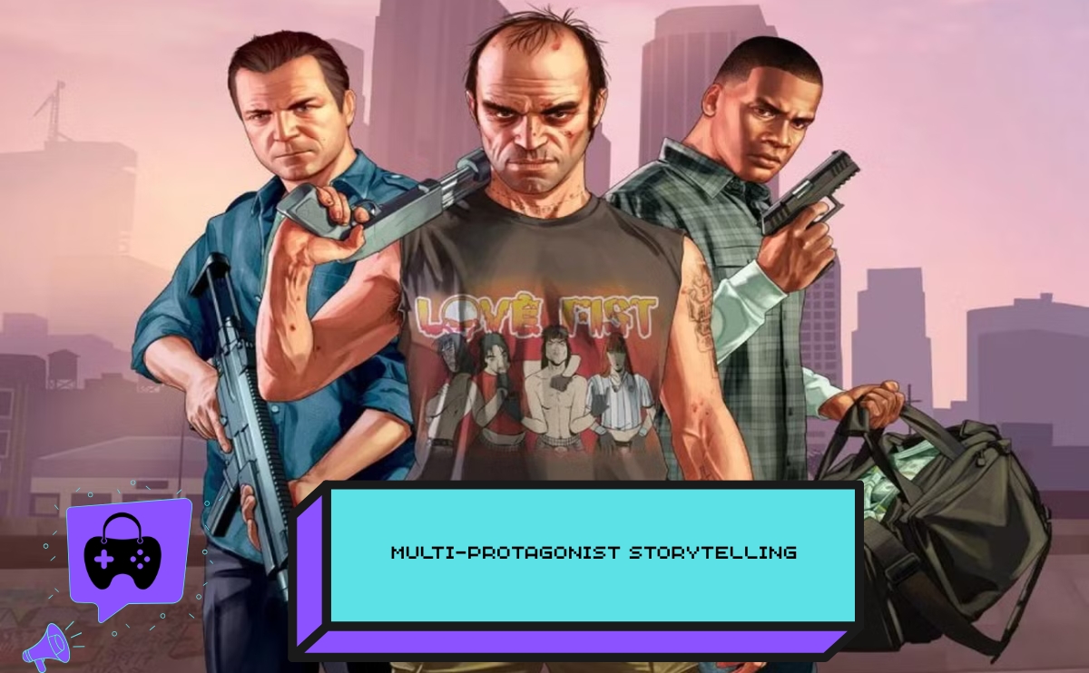 Multi-Protagonist Storytelling in Grand Theft Auto V