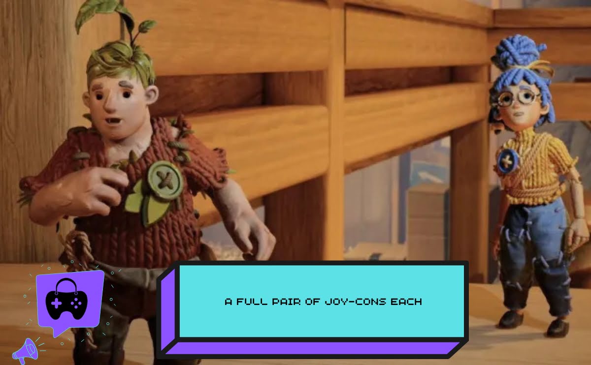 A Full Pair of Joy-Cons Each in It Takes Two