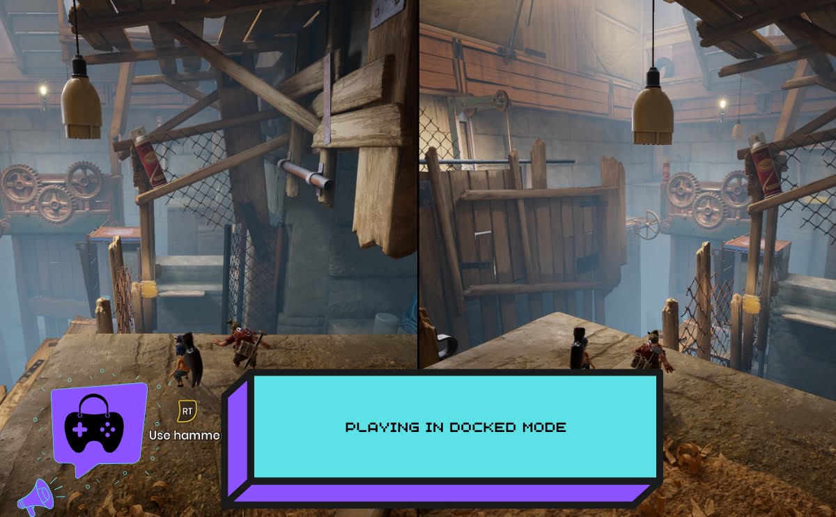 Playing in Docked Mode in It Takes Two