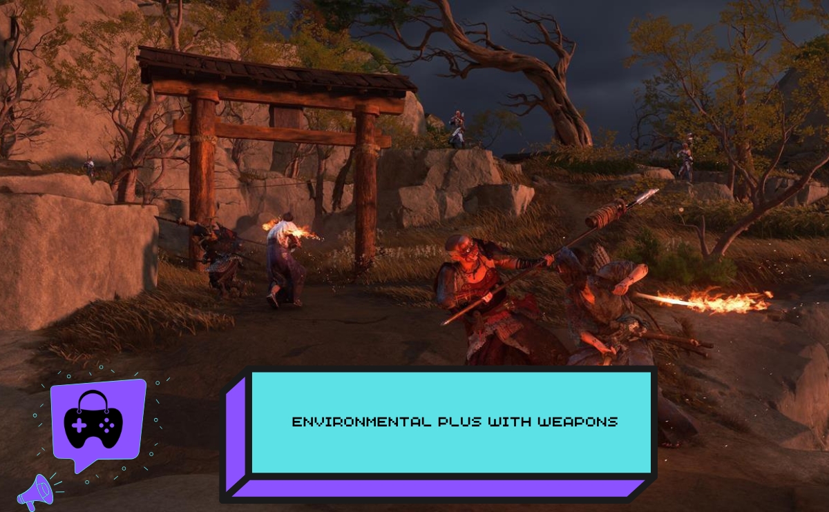 Environmental plus with weapons in Ghost of Yotei Ps5