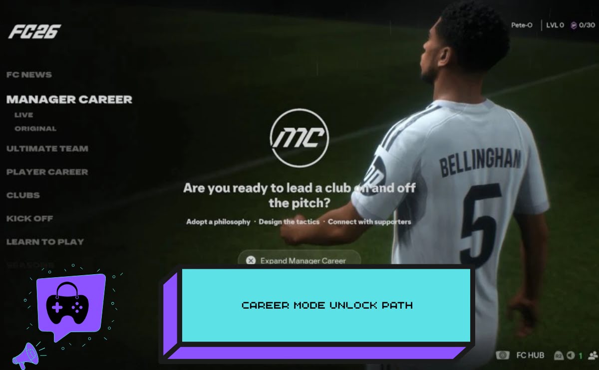 Career Mode Unlock Path in EA Sports FC 26 Ps4
