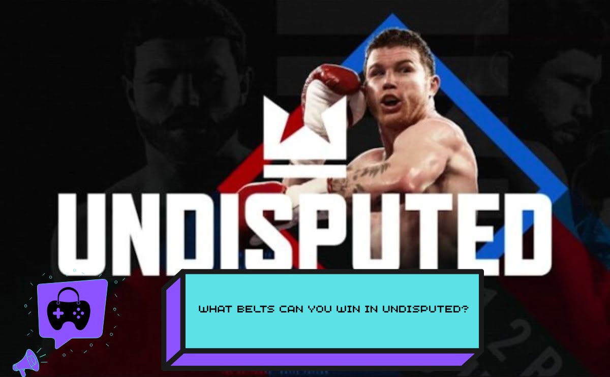 Belts can win in Undisputed