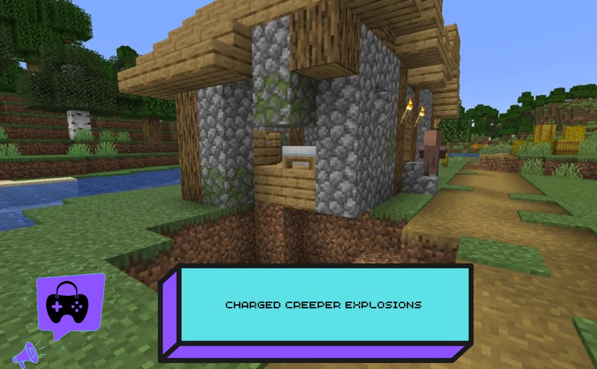 Charged Creeper Explosion in Minecraft